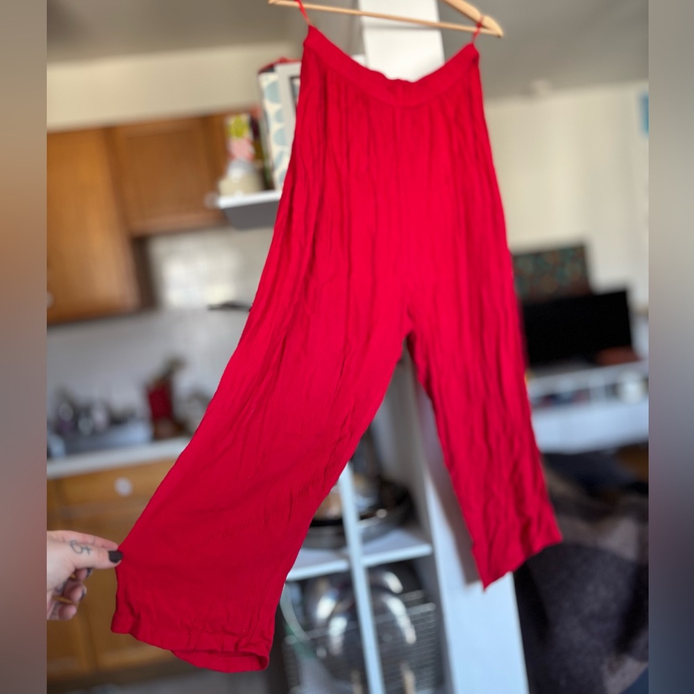Vintage OK Mike Red Rayon Pants